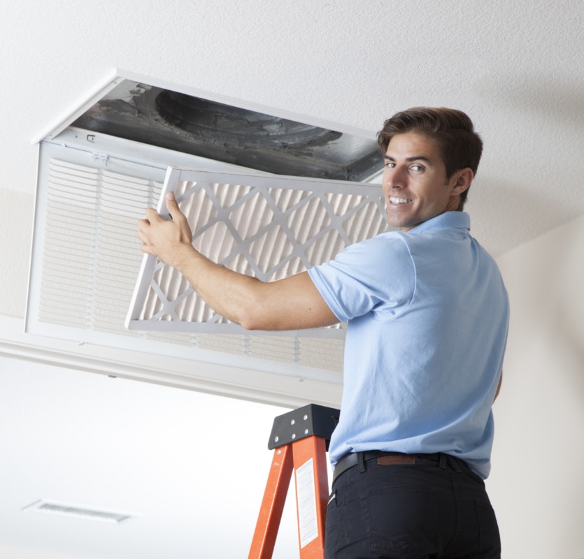 installing clean air filter e1565963842380